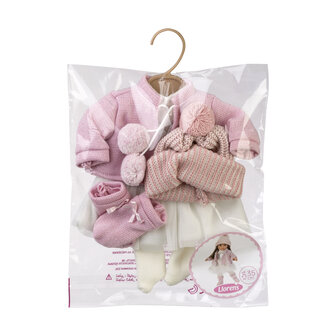 Llorens kleding set Sara roze voor poppen van 35 cm