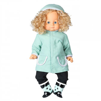 Skrallan Poppenkleding regenjas (36-40cm)