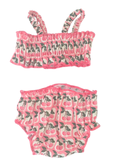 Bikini met kersen-print Gordi poppen voor 34cm pop Minikane en Paola Reina