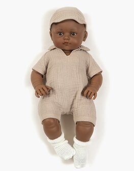 Minikane / Paola Reina bruine babypop Augustin Beige 47 cm