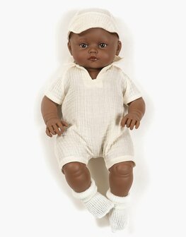 Minikane / Paola Reina bruine babypop Augustin creme 47cm