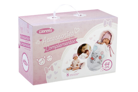 Llorens kledingset en accessoires Tina ballon voor poppen van 44 cm