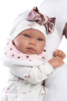 Llorens babypop Tina met zwanen kussen - 44 cm