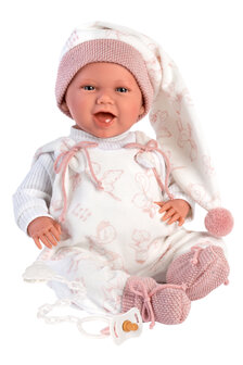 Llorens Pop Mimi Sonrisas Capazo Cig&uuml;e&ntilde;a Rosa 42 Cm