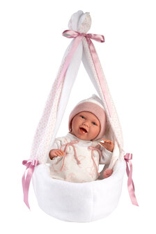 Llorens Pop Mimi Sonrisas Capazo Cig&uuml;e&ntilde;a Rosa 42 Cm