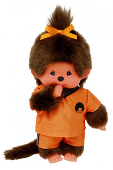 Monchhichi Meisje voetbal (20cm)