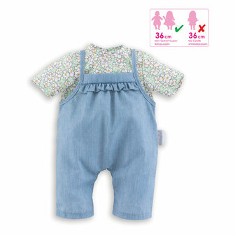 Corolle Mon Grand Poupon - Poppen Blouse en Overall, 36cm