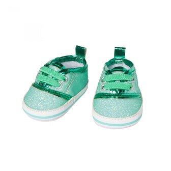 Heless Glitter sneakers mintgroen (38-45cm)