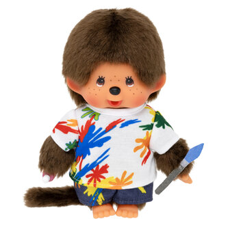 Monchhichi Jongen Kunstenaar (20cm)