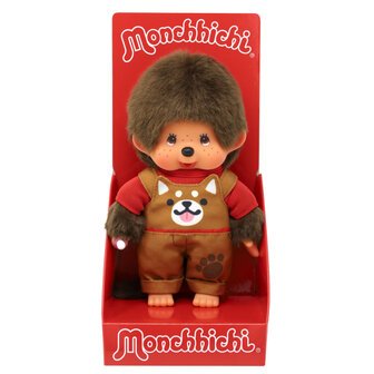 Monchhichi Jongen tuinbroek hond (20cm)