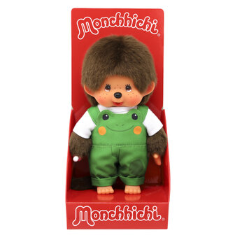 Monchhichi Jongen tuinbroek kikker (20cm)