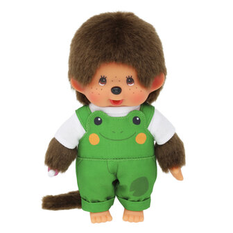 Monchhichi Jongen tuinbroek kikker (20cm)