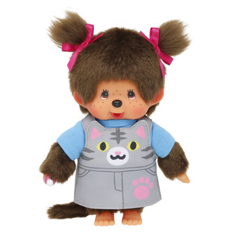 Monchhichi Meisje jurkje poes (20cm)