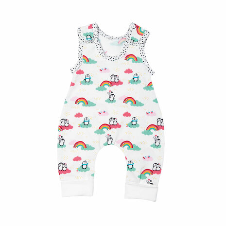 Poppen Romper Pinguin met T-Shirt, 35-45 cm