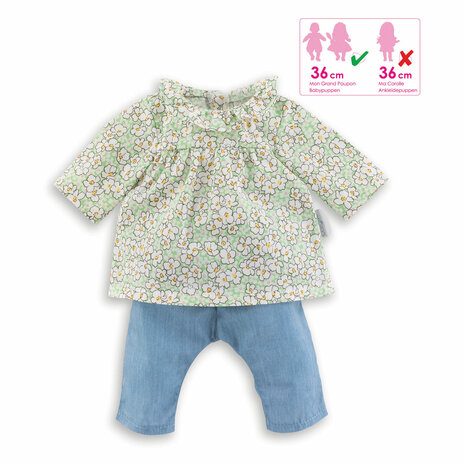 Corolle Mon Grand Poupon - Poppen Blouse en Broek, 36cm