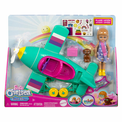 Barbie Chelsea Modepop met Vliegtuig