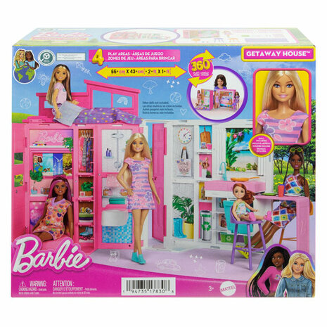 Barbie Vakantiehuis met Modepop Speelset