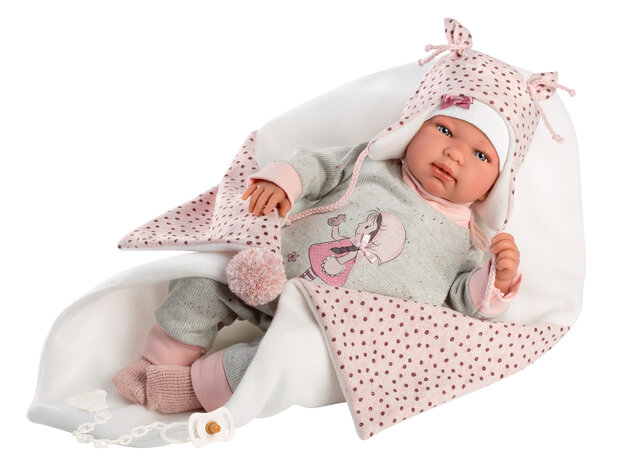 Llorens pop Tina met deken - 44cm