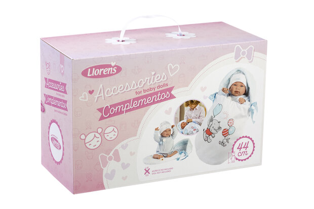 Llorens kledingset en accessoires Tino ballon voor poppen van 44 cm