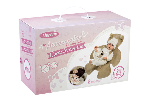 Llorens kledingset en accesoires Osito voor poppen van 35 cm