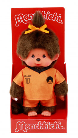 Monchhichi Meisje voetbal (20cm)