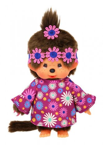 Monchhichi Meisje Flower Power (20cm)