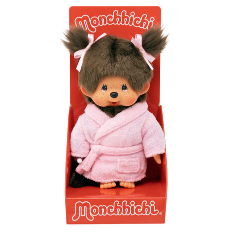 Monchhichi Meisje in badjas (20cm)