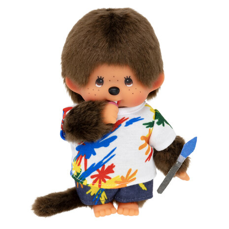 Monchhichi Jongen Kunstenaar (20cm)