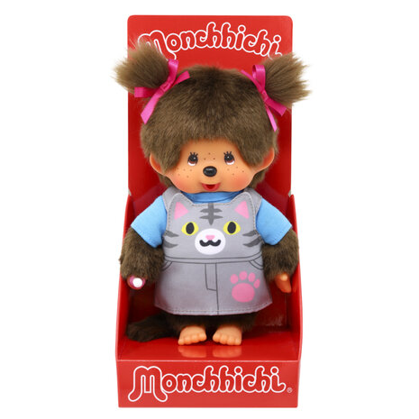 Monchhichi Meisje jurkje poes (20cm)